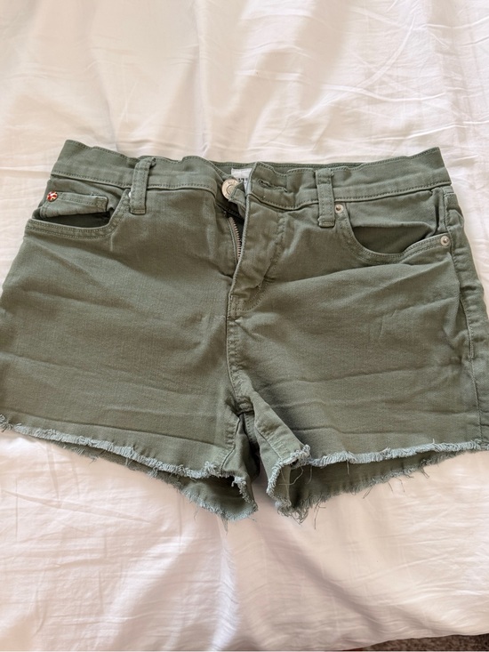 Hudson Jeans Pants - Hudson Jeans Olive Green Cutoff Denim Shorts